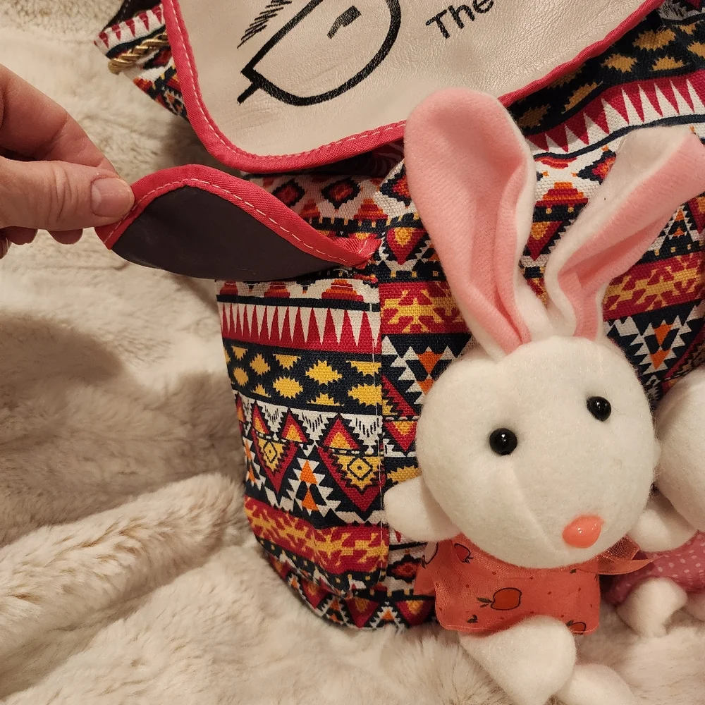 Geometric Multicolor Backpack - Picture 4 of 10